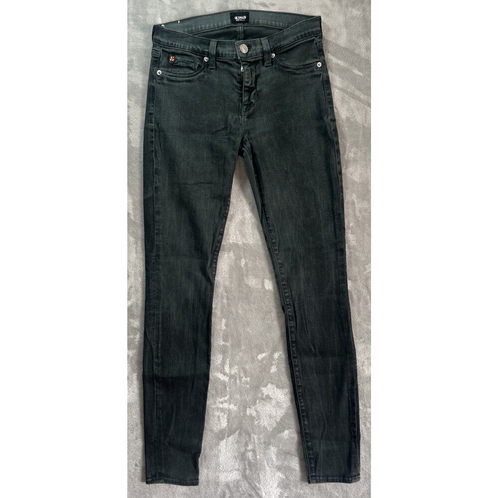 Hudson Jeans Womens 28 Green Krista Super Skinny Made In USA Designer Casual